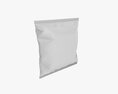 Potato Chips Small Square Package With Folds Mockup 3d model