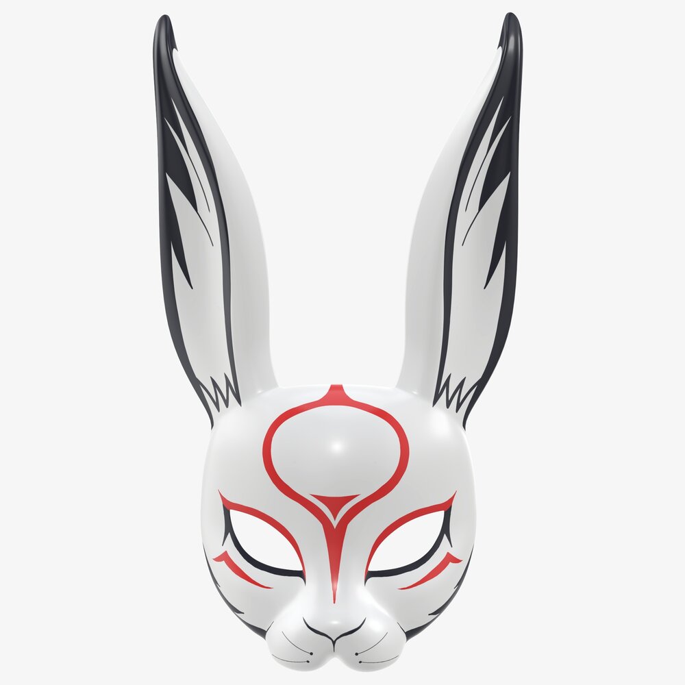 Rabbit Festive Face Mask 3Dモデル