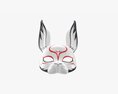 Rabbit Festive Face Mask 3d model