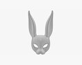 Rabbit Festive Face Mask Modèle 3d