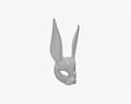 Rabbit Festive Face Mask Modelo 3D