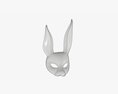 Rabbit Festive Face Mask 3D 모델 