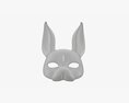Rabbit Festive Face Mask 3d model