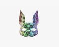 Rabbit Festive Face Mask Modello 3D