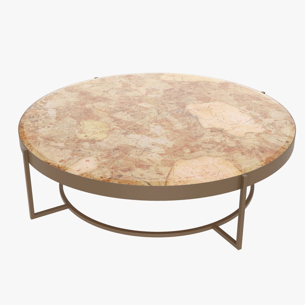 Round Coffee Table 3D модель