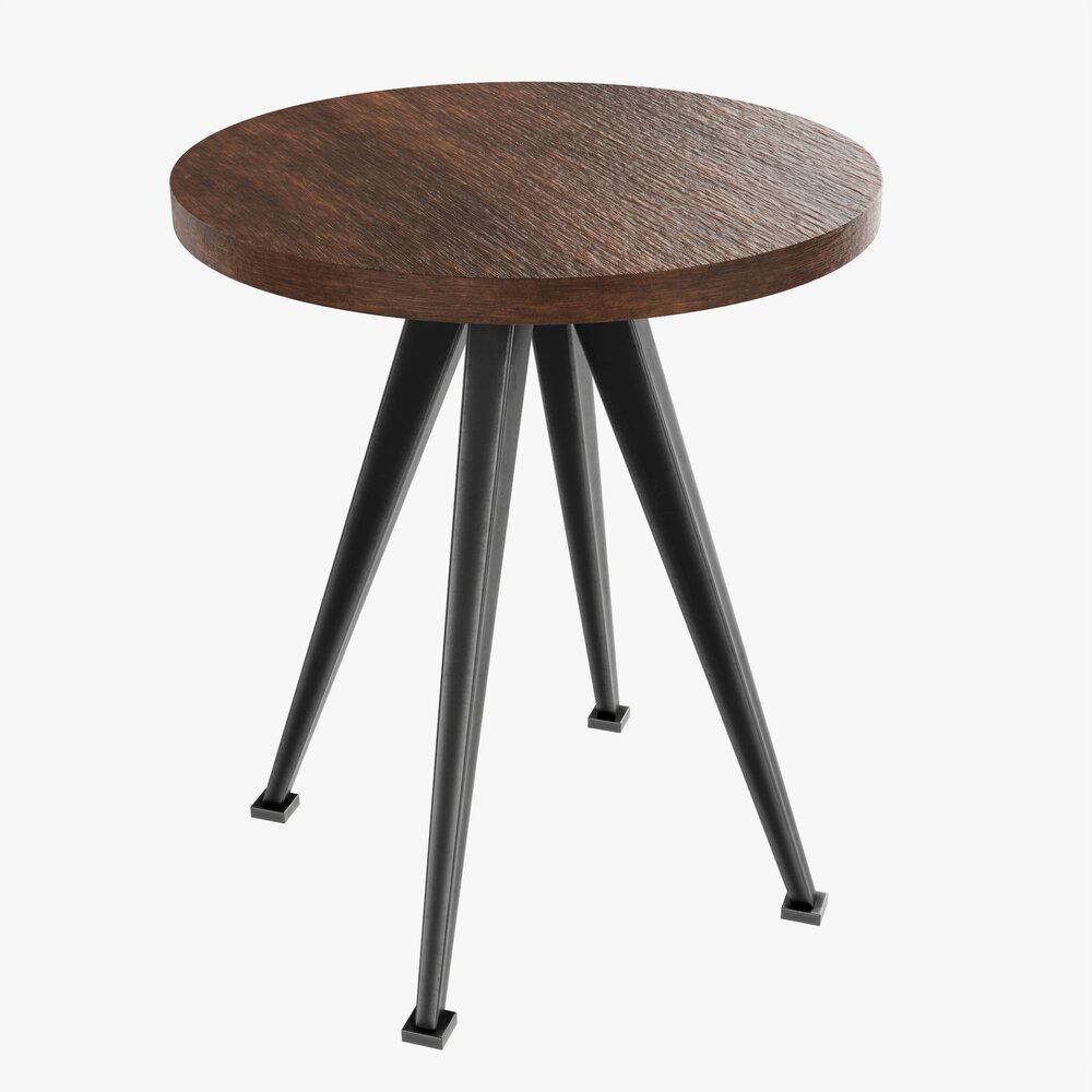 Round Coffee Table 01 3D-Modell