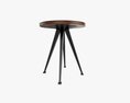 Round Coffee Table 01 3D 모델 