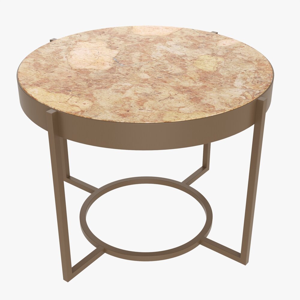 Round Side Table Modèle 3d