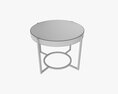 Round Side Table Modello 3D