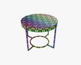 Round Side Table Modello 3D