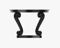 Scroll Round Hall Table Modelo 3D
