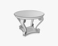 Scroll Round Hall Table 3D 모델 