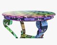 Scroll Round Hall Table 3d model