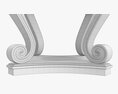Scroll Round Hall Table 3D-Modell