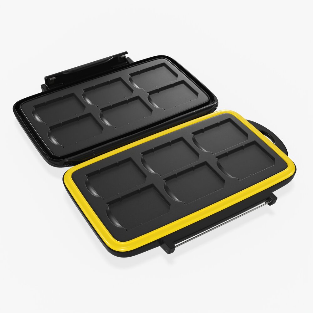 SD Memory Cards Carrying Case 3D-Modell