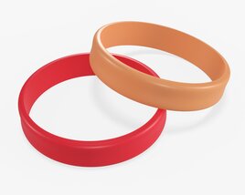 Silicone Wristband Slim 3D-Modell