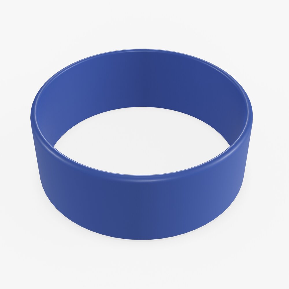 Silicone Wristband Wide 3D 모델 