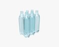 Six Wrapped Water Bottle Pack 3d model