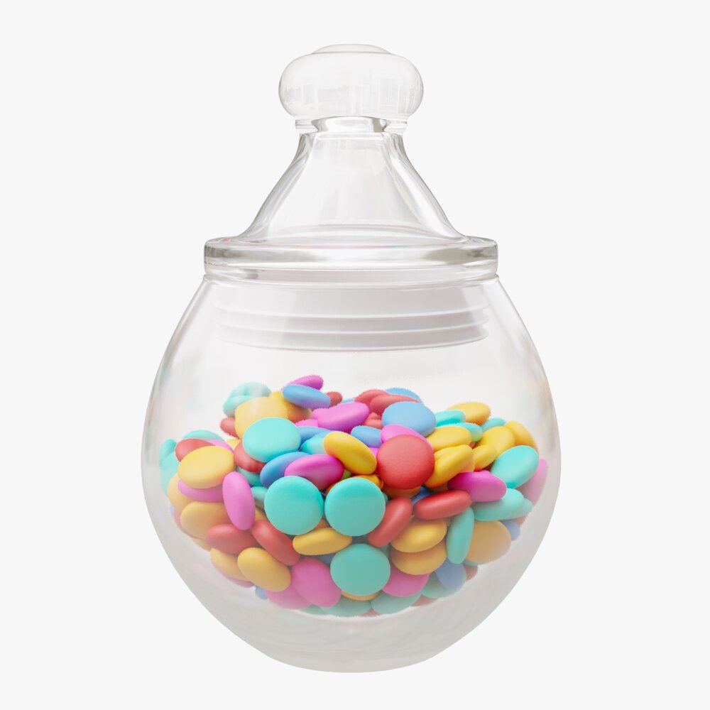 Candies In The Jar Modello 3D