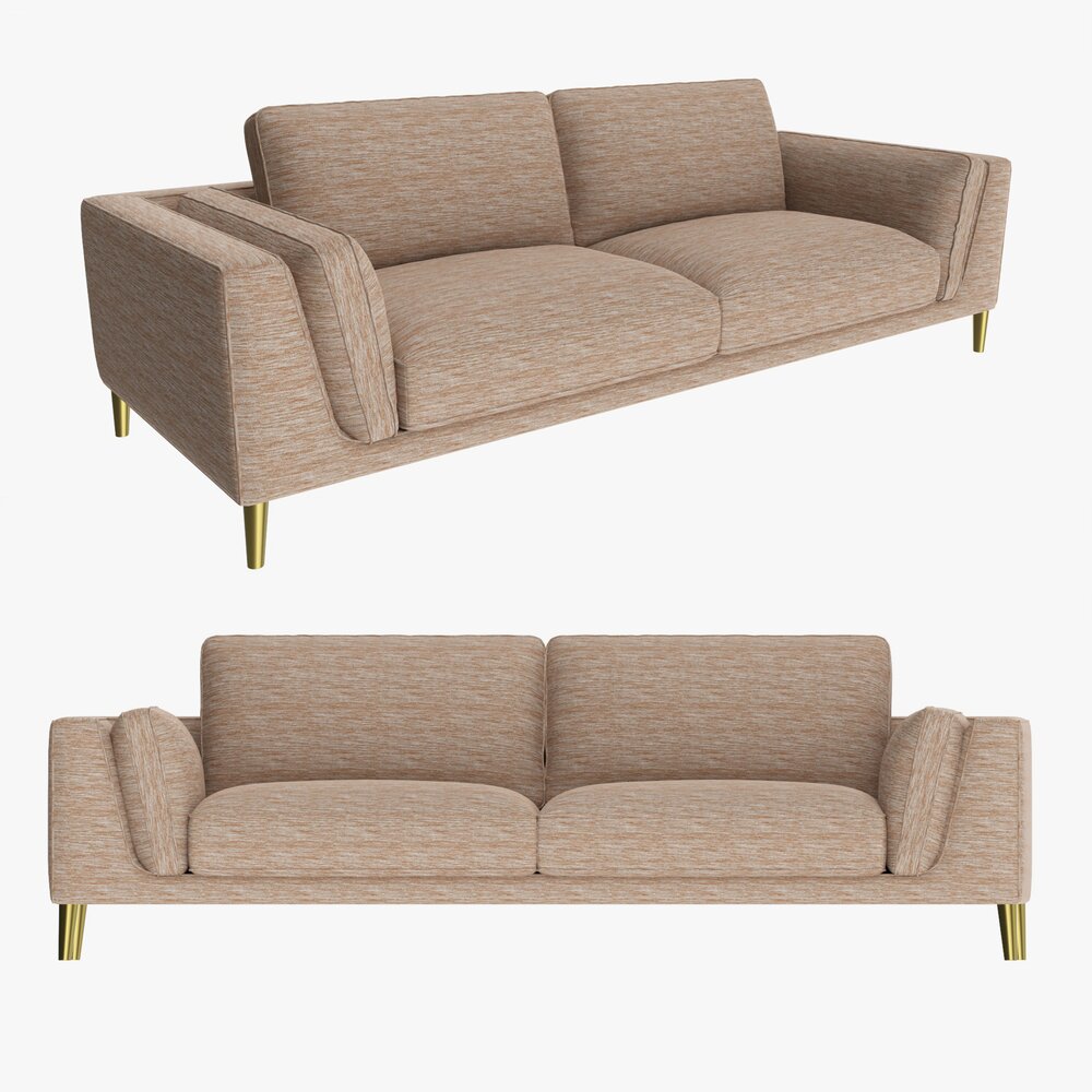 Sleeper Style Sofa Modello 3D