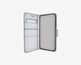 Smartphone In Flip Wallet Case 02 3Dモデル
