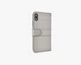 Smartphone In Flip Wallet Case 02 3D-Modell