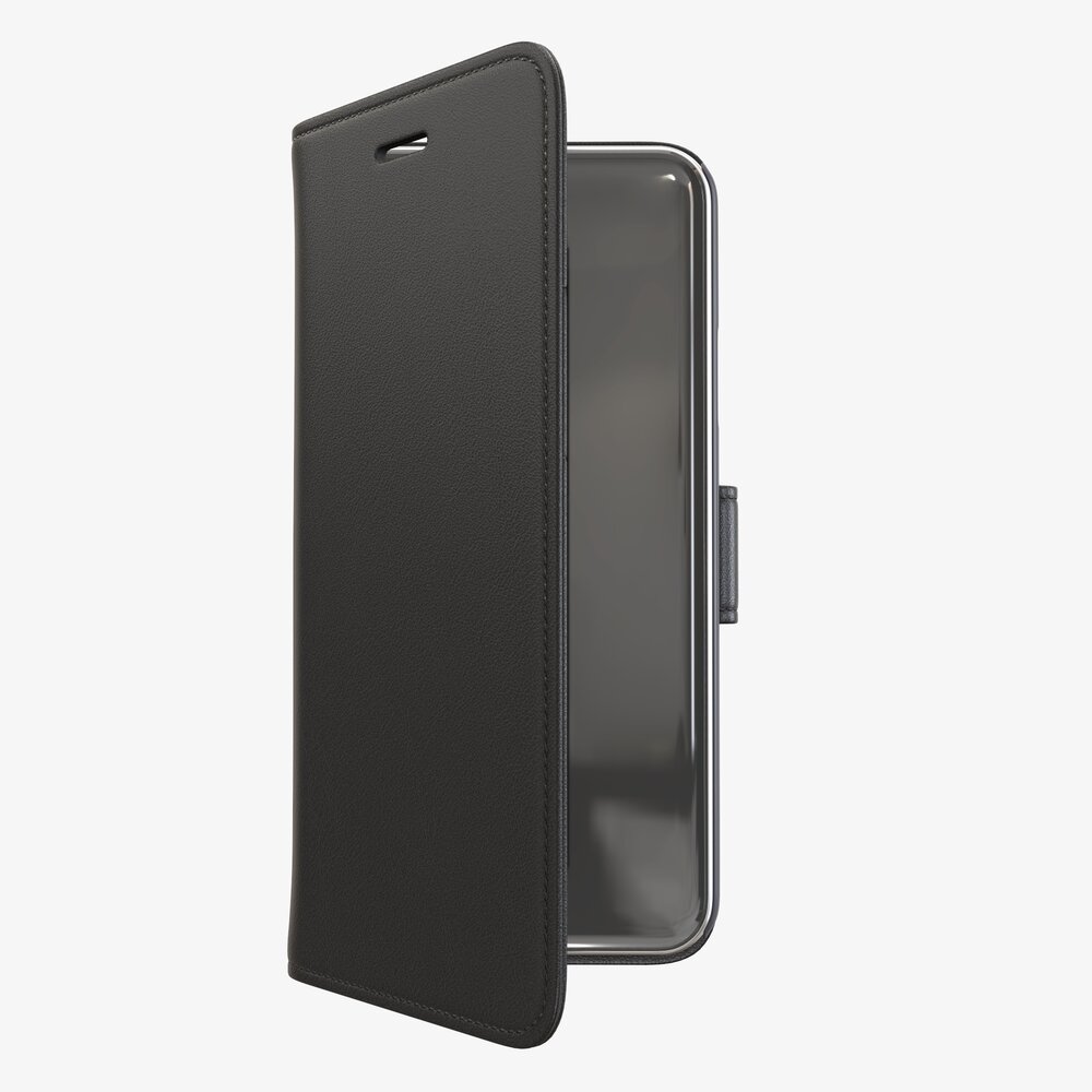 Smartphone In Flip Wallet Case 03 3D model