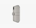 Smartphone In Flip Wallet Case 03 Modello 3D