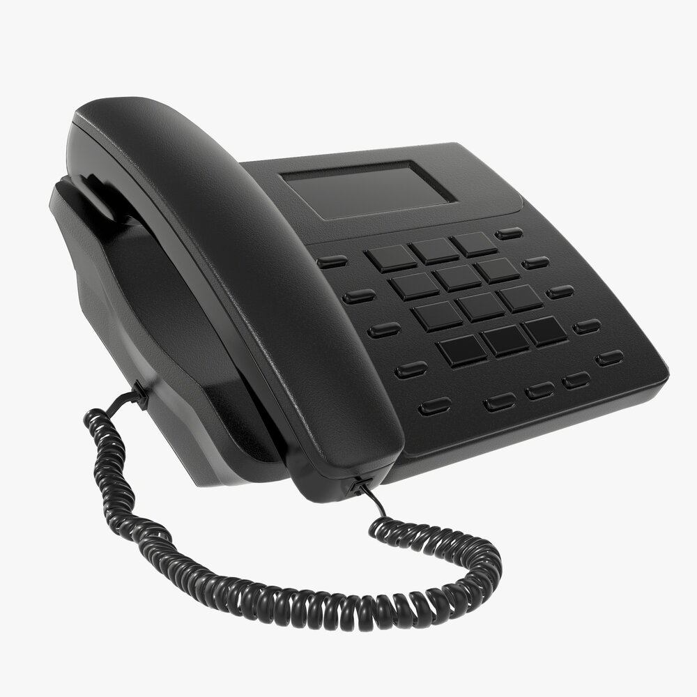 Office Button Phone 3D model