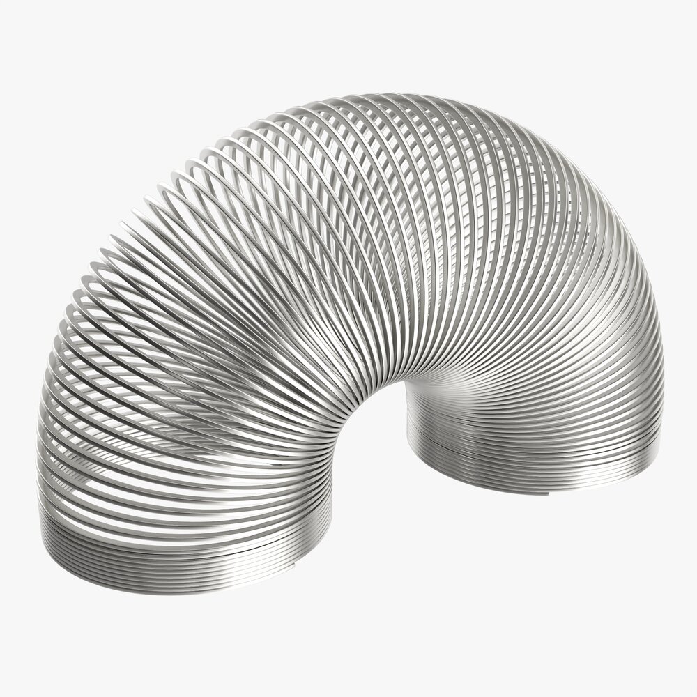 Spring Toy Stretched Metal 3D-Modell