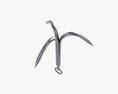 Stainless Steel Grappling Hook 3Dモデル