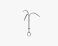Stainless Steel Grappling Hook 3D 모델 