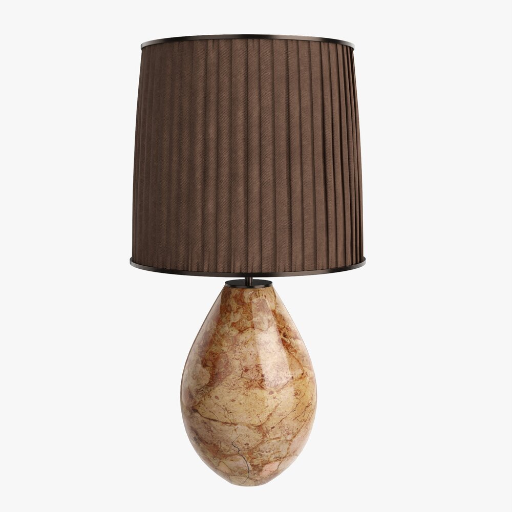 Table Lamp With Shade 01 3D model