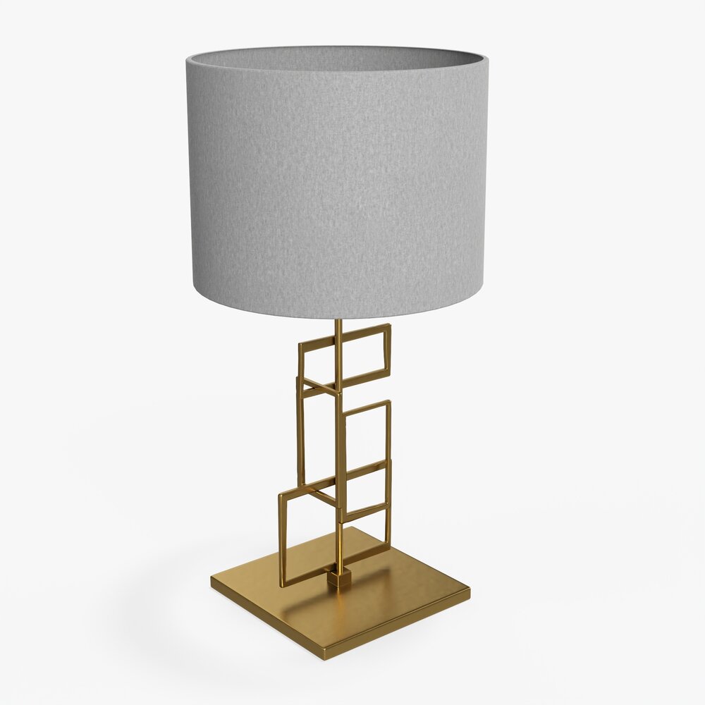 Table Lamp With Shade 05 3D model