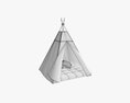 Tepee Tent For Kids Modello 3D