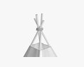 Tepee Tent For Kids 3Dモデル