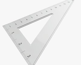 Three-sided Ruler 01 3D 모델 