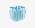 Twelve Wrapped Water Bottle Pack 3D-Modell