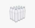 Twelve Wrapped Water Bottle Pack 3D 모델 