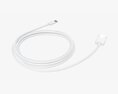 USB-C To USB Cable White 3D-Modell