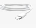 USB-C To USB Cable White Modelo 3d