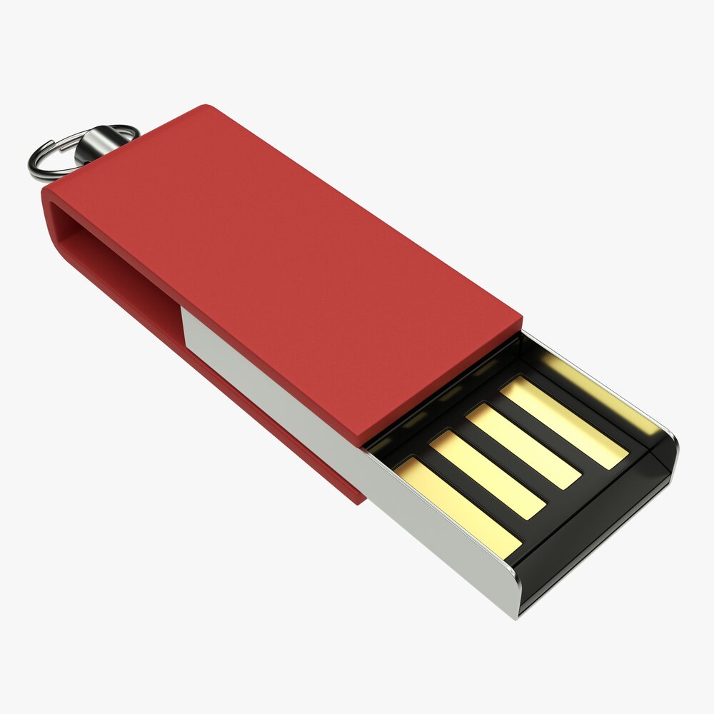USB Flash Drive 02 3D-Modell