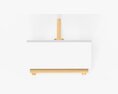 Wooden Easel With Painting 01 3D-Modell