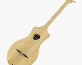 Acoustic 4-String Instrument 01 3D model