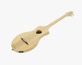 Acoustic 4-String Instrument 01 3D 모델 