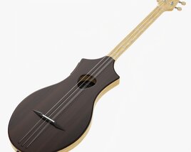 Acoustic 4-String Instrument 02 3D 모델 