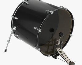Acoustic Bass Drum 3D 모델 