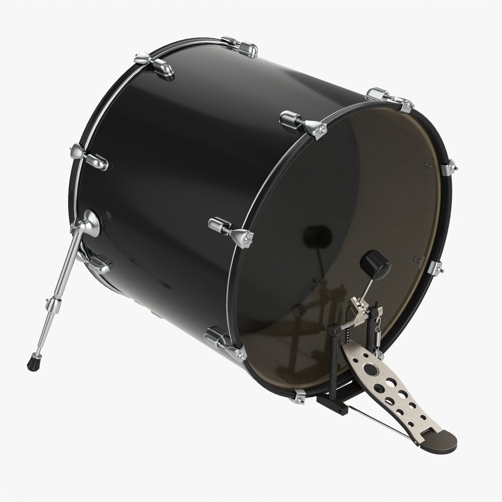 Acoustic Bass Drum 3Dモデル
