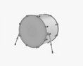 Acoustic Bass Drum 3D 모델 