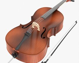 Acoustic Cello 3D model